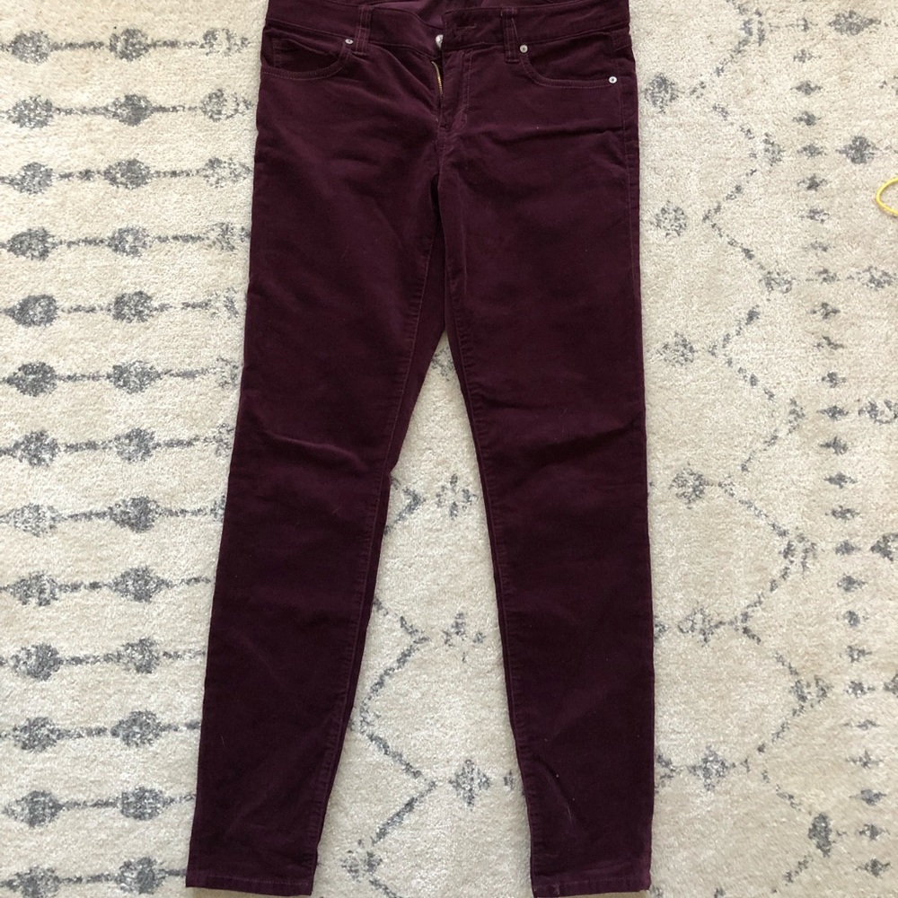 Oxblood Corduroy Pants